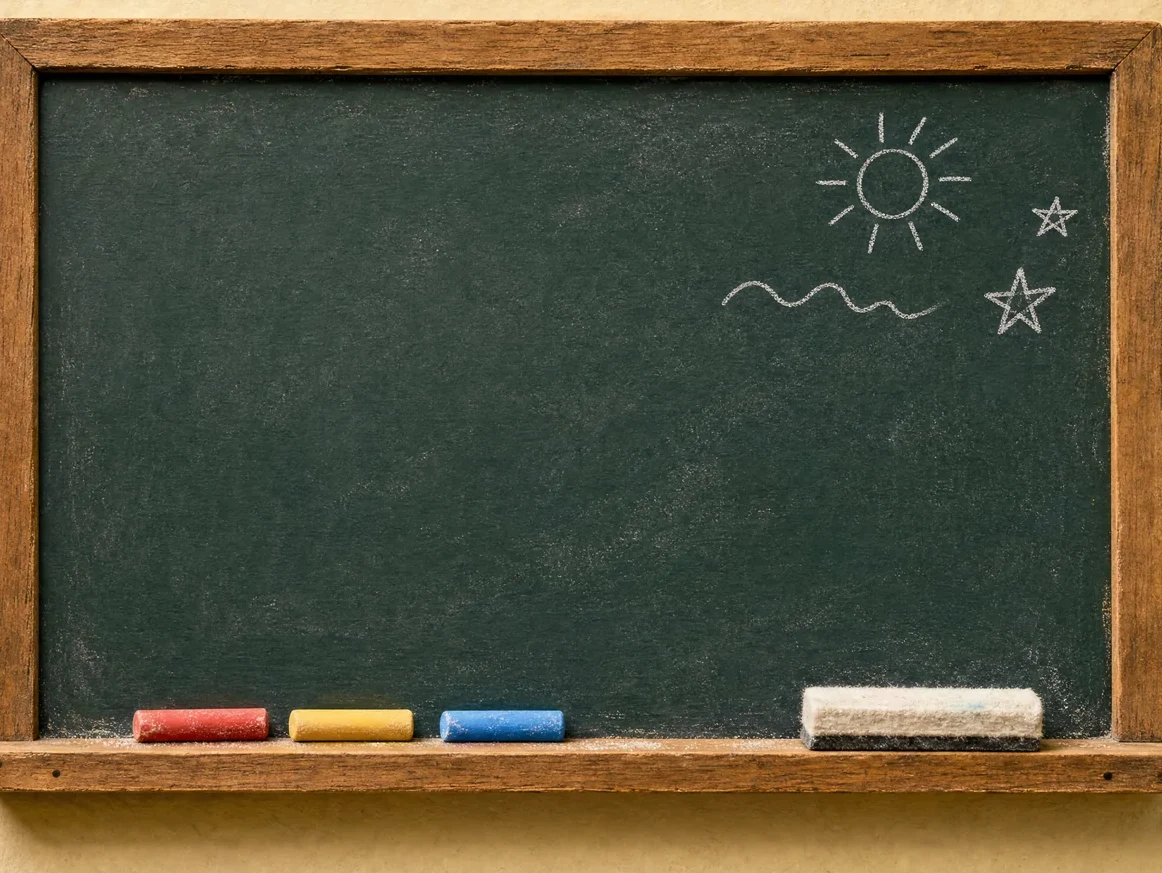 A classroom chalkboard covered in colorful chalk doodles, hand-lettered with "Ms. Molella's Classroom" and "Where passion shapes lessons and fun shapes learning"